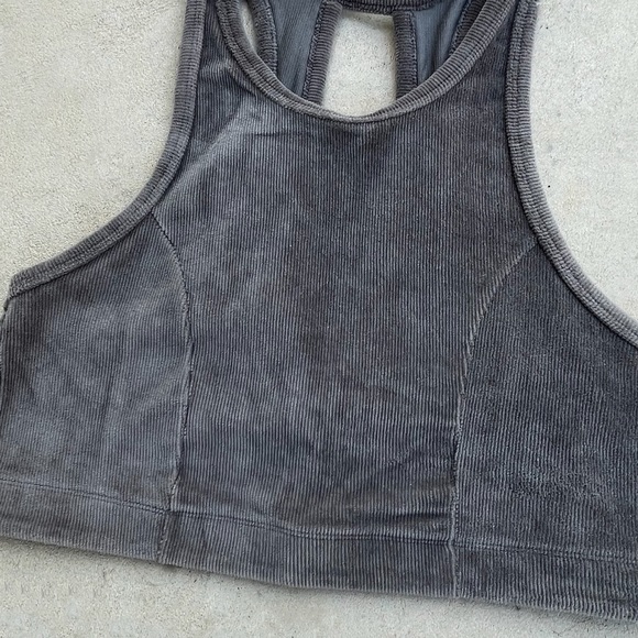 NWOT Aerie High Necked Corduroy Bralette Size Large - Picture 3 of 5